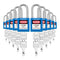 Safety Padlock Set, Lockout Tagout Locks, 6 Pcs Orange Keyed Different Locks, 2 Keys per Lock, for Lock Out Tag Out Stations and Devices
