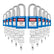 Lockout Tagout Locks Sets, 10 Blue Lockout Tagout Safety Padlocks Keyed Different, 2 Keys Per Lock