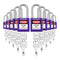 Lockout Tagout Locks Sets, 10 Purple Lockout Tagout Safety Padlocks Keyed Different, 2 Keys Per Lock