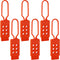 Lock Out Tag Out Hasp, 6 Pack Lockout Hasps, Nylon Padlock Hasp with 6 Holes Interlock, Tamper-Proof and Impact-Resistant Loto Hasps