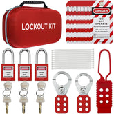 Electrical Lockout Tagout Kits for OSHA Compliance with Safety Padlocks,Group Lockout Hasps,Lock Out Tag Out Tags,Universal Circuit Breaker Locks,Loto Kit Set for Safe Electrical Lockouts,S01