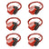 Lockout Tagout Cable Lock, 7.9ft Adjustable Steel Cable Lock with Vinyl Coating for Loto OSHA Compliant,6 Pack, U06