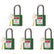 5 Green Lockout Tagout Locks,Keyed Alike,OSHA Compliant Safety Padlocks for Loto Kits and Stations