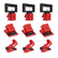 Circuit Breaker Lockout Device, 9 Pack, Clamp-on Electrical Single Pole Breaker Lock Out Device, Lockout Tagout Kit Suit for 120/277 Volt and 480/600 Volt, OSHA Compliant, 4011+4012+4013