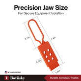 Lock Out Tag Out Hasp, 6 Pack Lockout Hasps, Nylon Padlock Hasp with 6 Holes Interlock, Tamper-Proof and Impact-Resistant Loto Hasps