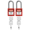 Lockout Tagout Locks, 2 Black Lockout Tagout Safety Padlocks Keyed Different, 2 Keys Per Lock