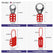 Lockout Tagout Kit with Red Safety Padlocks, Hasps Set, Loto Tags, Electrical Lock Out Tag Out Kits, Keyed Different, 2 Keys Per Locks, 7162