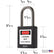 5 Black Lockout Tagout Locks,Keyed Alike,OSHA Compliant Safety Padlocks for Loto Kits and Devices