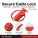 Lockout Tagout Cable Lock, 1 Pack Adjustable Cable Lock, Red Lockout tagout Cable with 3/16'' Diameter, 8' Length Lockout Cable, OSHA Compliant Cable Lock Loto