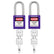 Lockout Tagout Locks, 2 Black Lockout Tagout Safety Padlocks Keyed Different, 2 Keys Per Lock