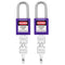 Lockout Tagout Locks, 2 Black Lockout Tagout Safety Padlocks Keyed Different, 2 Keys Per Lock