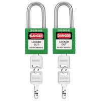 Lockout Tagout Locks, 2 Yellow Lockout Tagout Safety Padlocks Keyed Different, 2 Keys Per Lock