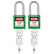 Lockout Tagout Locks, 2 Black Lockout Tagout Safety Padlocks Keyed Different, 2 Keys Per Lock