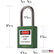 5 Green Lockout Tagout Locks,Keyed Alike,OSHA Compliant Safety Padlocks for Loto Kits and Stations