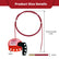 Lockout Tagout Cable Lock, 7.9ft Adjustable Steel Cable Lock with Vinyl Coating for Loto OSHA Compliant,6 Pack, U06