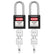 Lockout Tagout Locks, 2 Black Lockout Tagout Safety Padlocks Keyed Different, 2 Keys Per Lock