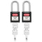 Lockout Tagout Locks, 2 Black Lockout Tagout Safety Padlocks Keyed Different, 2 Keys Per Lock