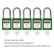 5 Green Lockout Tagout Locks,Keyed Alike,OSHA Compliant Safety Padlocks for Loto Kits and Stations