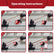 Lockout Tagout Cable Lock, 7.9ft Adjustable Steel Cable Lock with Vinyl Coating for Loto OSHA Compliant,6 Pack, U06