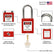 Lockout Tagout Locks Set,Loto Locks Keyed Alike,OSHA Compliant Safety Padlocks 5 pcs for Lock Out Tag Out Kits and Devices