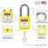 5 Yellow Lockout Tagout Locks,Keyed Alike,OSHA Compliant Safety Padlocks for Loto Kits and Stations