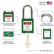 5 Green Lockout Tagout Locks,Keyed Alike,OSHA Compliant Safety Padlocks for Loto Kits and Stations