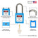 5 Blue Lockout Tagout Locks,Keyed Alike,OSHA Compliant Safety Padlocks for Loto Kits and Stations