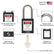 5 Black Lockout Tagout Locks,Keyed Alike,OSHA Compliant Safety Padlocks for Loto Kits and Devices