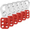 Lock Out Tag Out Hasp, 6 Pack Lockout Hasps, Nylon Padlock Hasp with 6 Holes Interlock, Tamper-Proof and Impact-Resistant Loto Hasps