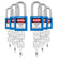 Lockout Tagout Locks Sets, 10 Black Lockout Tagout Safety Padlocks Keyed Different, 2 Keys Per Lock