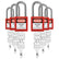 Lockout Tagout Locks Sets, 10 Yellow Lockout Tagout Safety Padlocks Keyed Different, 2 Keys Per Lock
