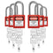 Lockout Tagout Locks Sets, 10 Black Lockout Tagout Safety Padlocks Keyed Different, 2 Keys Per Lock