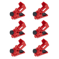 Circuit Breaker Lockout, 3 Pack, 480/600 Volt Extra Large, Red Breaker Box Lock, 4013