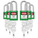 Lockout Tagout Locks Sets, 6 Yellow Lockout Tagout Safety Padlocks Keyed Different, 2 Keys Per Lock