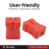 Electrical Cord Plug Lockout Device, 2 Pack, Keyed Different, Applied for Electrical Shutdown Service and Outlet Lock, Suitable for U.S Standard 2 and 3 Pronged Plugs, 2 Keys Per Lock