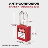 Lockout Tagout Locks Set - 10 Red Lockout Tagout Safety Padlock Keyed Different, 2 Keys Per Lock, OSHA Compliant Loto Locks for Lock Out Tag Out Stations and Devices