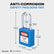 Lockout Tagout Locks Sets, 10 Blue Lockout Tagout Safety Padlocks Keyed Different, 2 Keys Per Lock