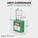 Lockout Tagout Locks, 2 Green Lockout Tagout Safety Padlocks Keyed Different, 2 Keys Per Lock