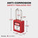 Lockout Tagout Locks Sets, 6 Red Lockout Tagout Safety Padlocks Keyed Different, 2 Keys Per Lock