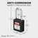 Lockout Tagout Locks, 2 Black Lockout Tagout Safety Padlocks Keyed Different, 2 Keys Per Lock