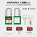 Lockout Tagout Locks Sets, 10 Green Lockout Tagout Safety Padlocks Keyed Different, 2 Keys Per Lock