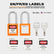 Safety Padlock Set, Lockout Tagout Locks, 6 Pcs Orange Keyed Different Locks, 2 Keys per Lock, for Lock Out Tag Out Stations and Devices