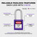 Lockout Tagout Locks Sets, 10 Purple Lockout Tagout Safety Padlocks Keyed Different, 2 Keys Per Lock