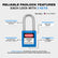 Lockout Tagout Locks Sets, 6 Blue Lockout Tagout Safety Padlocks Keyed Different, 2 Keys Per Lock