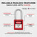 Lockout Tagout Locks Sets, 6 Red Lockout Tagout Safety Padlocks Keyed Different, 2 Keys Per Lock