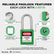 Lockout Tagout Locks Sets, 10 Green Lockout Tagout Safety Padlocks Keyed Different, 2 Keys Per Lock