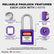 Lockout Tagout Locks, 2 Purple Lockout Tagout Safety Padlocks Keyed Different, 2 Keys Per Lock