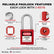 Lockout Tagout Locks Sets, 6 Red Lockout Tagout Safety Padlocks Keyed Different, 2 Keys Per Lock