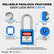 Lockout Tagout Locks Sets, 10 Blue Lockout Tagout Safety Padlocks Keyed Different, 2 Keys Per Lock