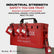 Lockout Tagout Locks Sets, 6 Red Lockout Tagout Safety Padlocks Keyed Different, 2 Keys Per Lock